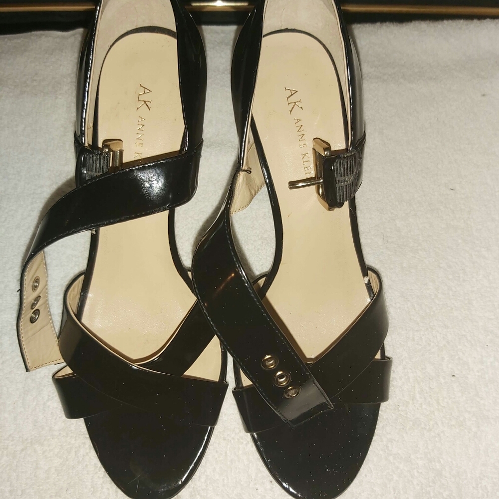 Anne Klein black leather